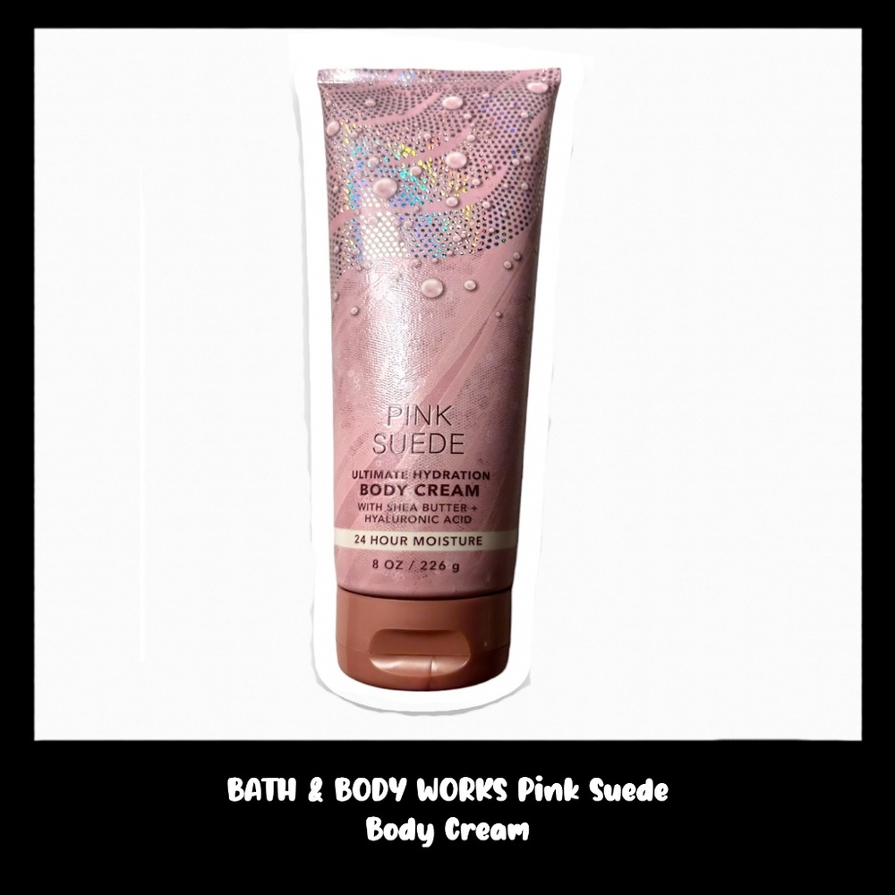 BATH & BODY WORKS Pink Suede 8.0 Ounces Body Cream